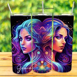 Gemini Zodiac Sign Tumbler